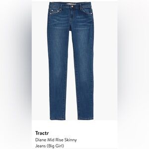 Tractr Diane Big Girl Mid Rise Skinny Size 16 Stretchy Jeans Excellent Condition